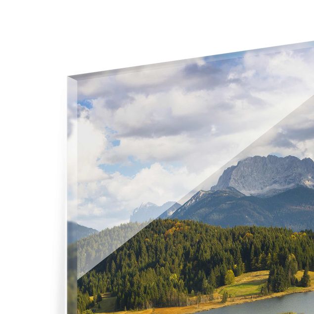 Quadro in vetro - Geroldsee Upper Bavaria - Quadrato 1:1