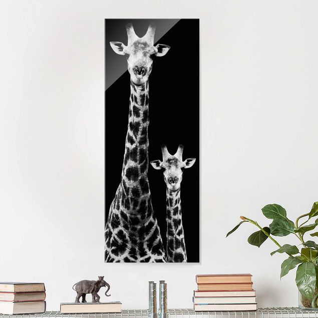 Philippe Hugonnard Duo di giraffe in bianco e nero