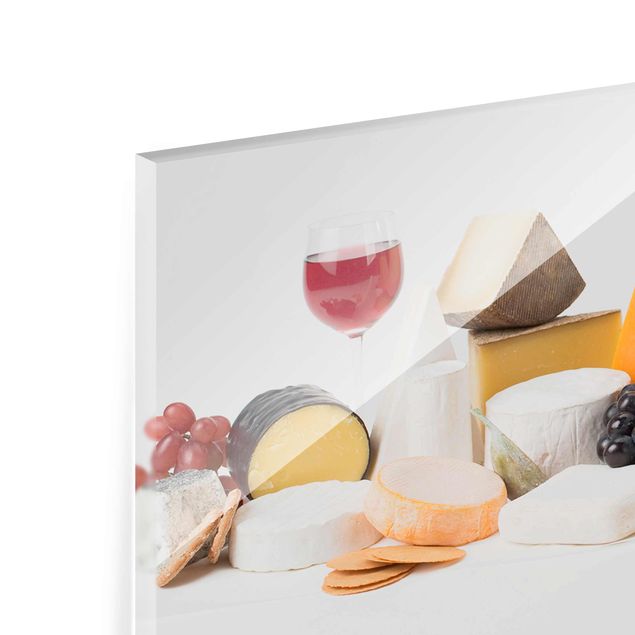 Quadro in vetro - Cheese Variations - Panoramico