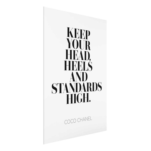 Quadro in vetro - Keep Your Head High - Verticale 3:4