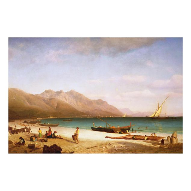 Quadro in vetro - Albert Bierstadt - Bay of Salerno - Orizzontale 3:2