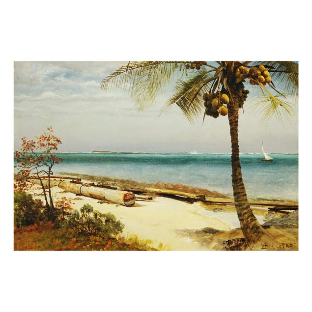 Quadro in vetro - Albert Bierstadt - Tropical Coast - Orizzontale 3:2
