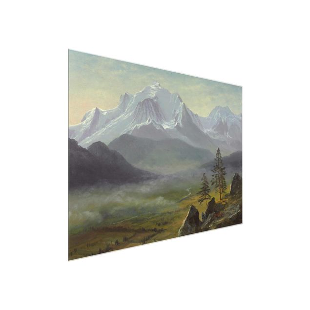 Quadro in vetro - Albert Bierstadt - Mont Blanc - Orizzontale 4:3