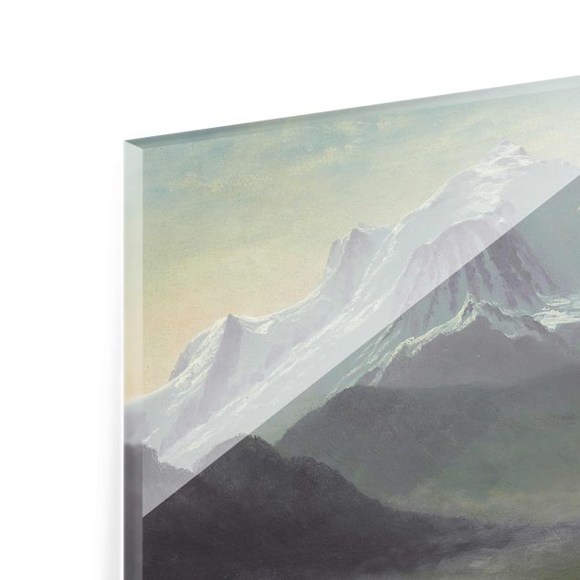 Quadro in vetro - Albert Bierstadt - Mont Blanc - Orizzontale 4:3