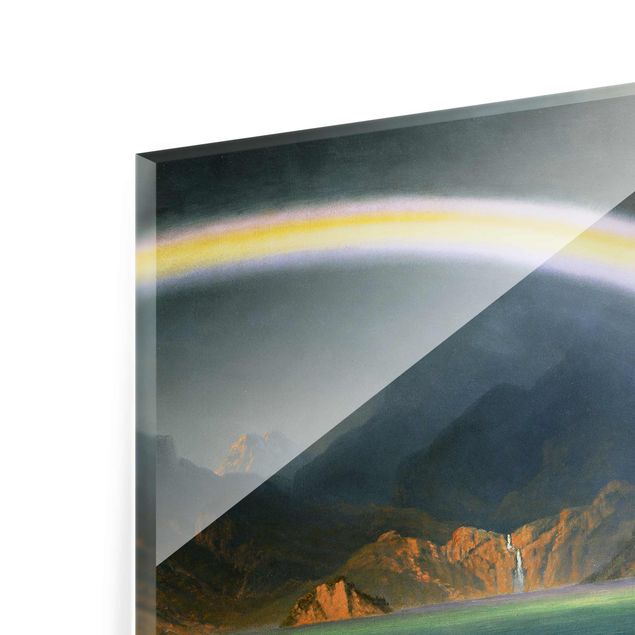 Quadro in vetro - Albert Bierstadt - Rainbow over the Jenny Lake, Wyoming - Orizzontale 3:2