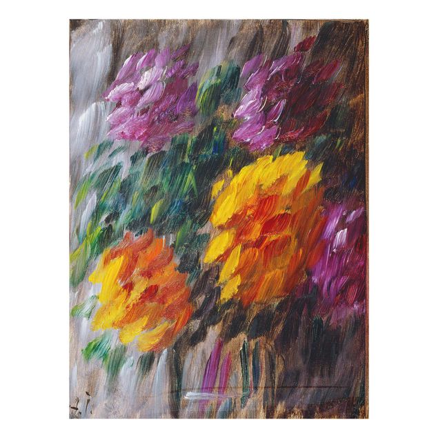 Quadro in vetro - Alexej von Jawlensky - Chrysanthemums in the Storm - Verticale 3:4
