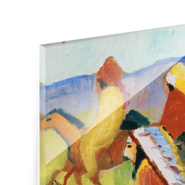 Quadro in vetro - August Macke - Riding Indians - Orizzontale 4:3