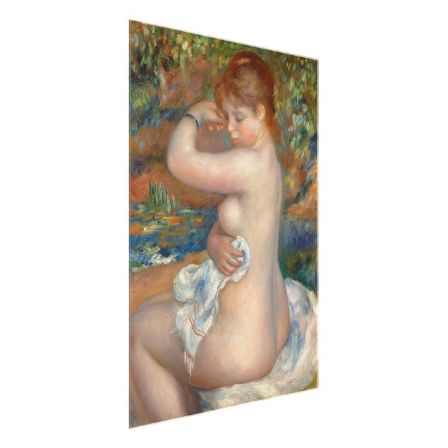 Quadro in vetro - Auguste Renoir - Bagnante - Impressionismo - Verticale 3:4