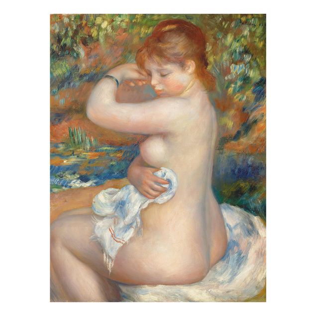Quadro in vetro - Auguste Renoir - Bagnante - Impressionismo - Verticale 3:4