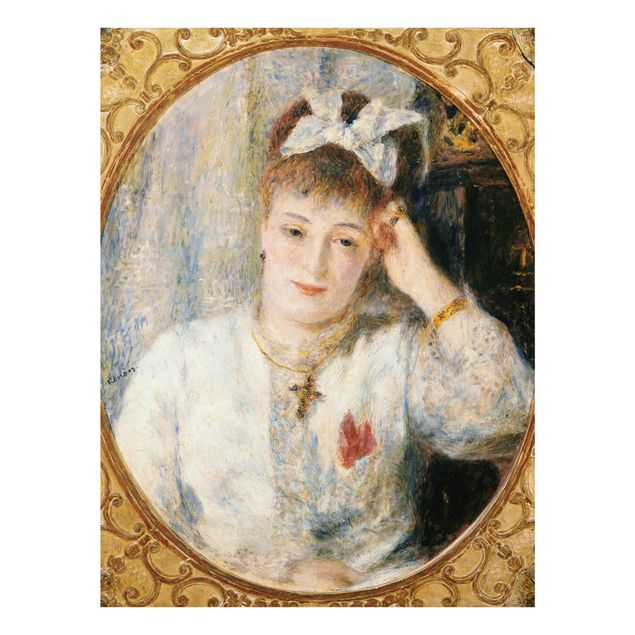 Quadro in vetro - Auguste Renoir - Ritratto di Marie Murer - Impressionismo - Verticale 3:4