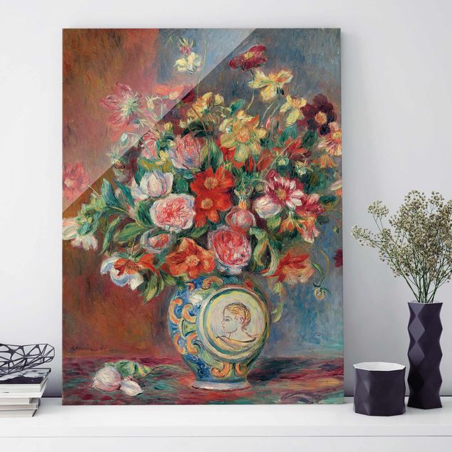 Lavagna magnetica vetro Auguste Renoir - Vaso di fiori