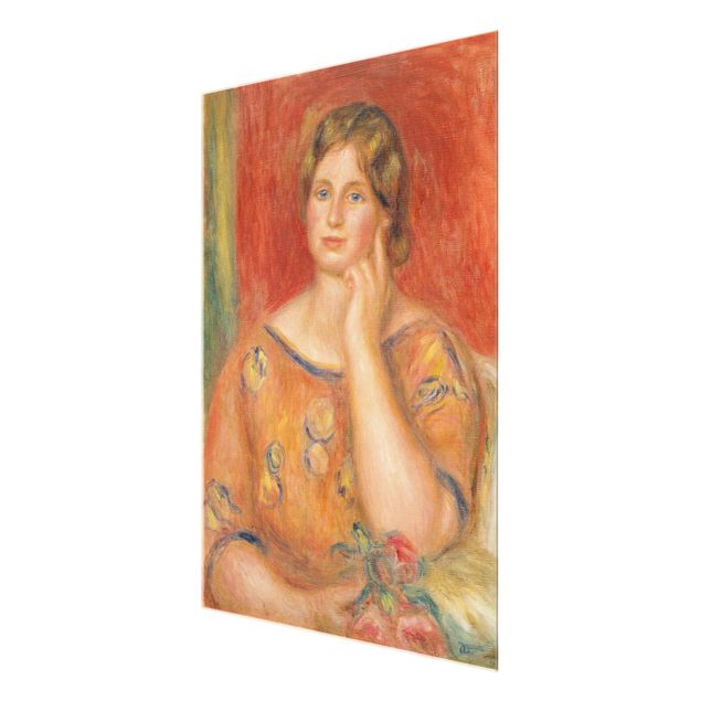 Quadro in vetro - Auguste Renoir - Ritratto di Gertrude Osthaus - Impressionismo - Verticale 3:4