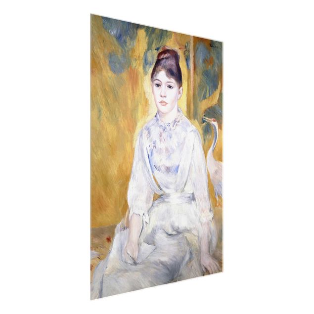 Quadro in vetro - Auguste Renoir - Donna con una Lettera - Impressionismo - Verticale 3:4
