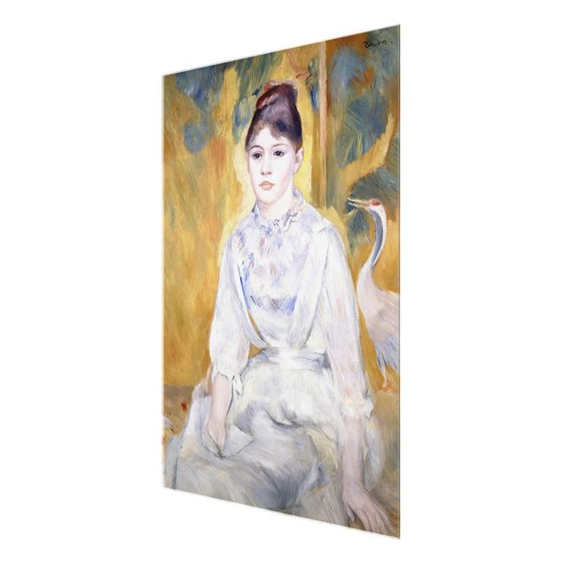 Quadro su vetro - Auguste Renoir - Giovane ragazza con un Arancio - Impressionismo - Verticale 3:4