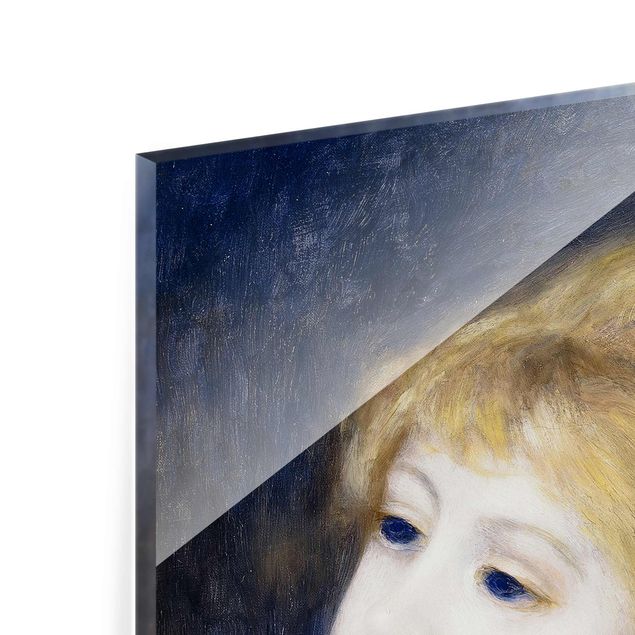 Quadro in vetro - Auguste Renoir - Testa di Ragazza - Impressionismo - Verticale 3:4