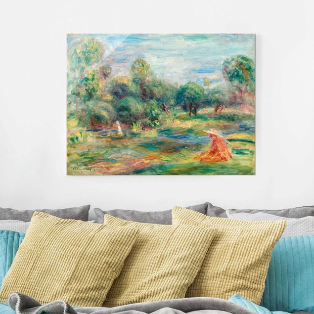 Quadro in vetro - Auguste Renoir - Paesaggio a Cagnes - Impressionismo - Orizzontale 4:3