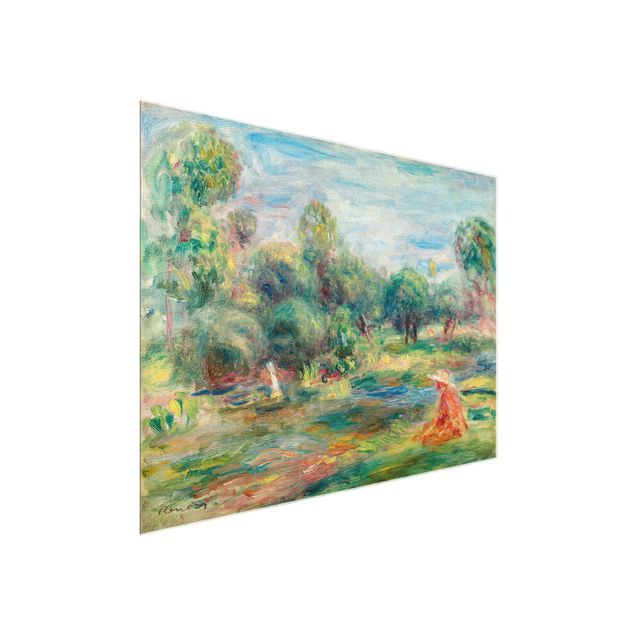 Quadro in vetro - Auguste Renoir - Paesaggio a Cagnes - Impressionismo - Orizzontale 4:3
