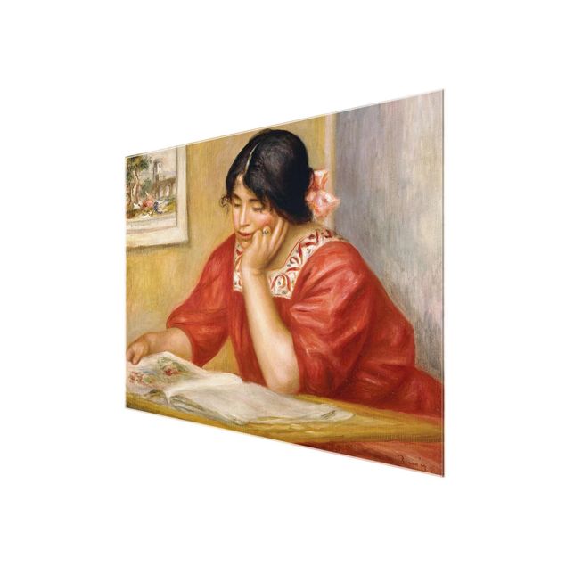Quadro in vetro - Auguste Renoir - Lettura Leontine - Impressionismo - Orizzontale 4:3