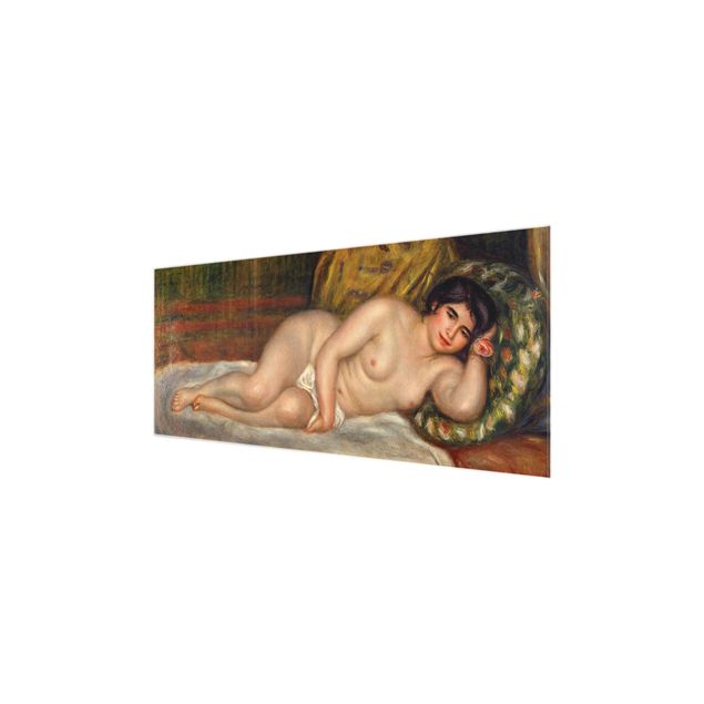 Quadro in vetro - Auguste Renoir - Situata a nudo, La Fonte - Impressionismo - Panoramico