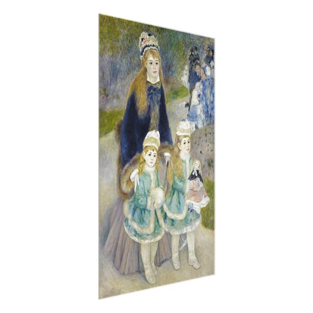 Quadro in vetro - Auguste Renoir - Madre e Figli (La Passeggiata) - Impressionismo - Verticale 2:3