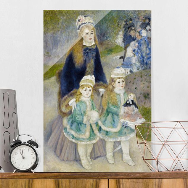 Lavagna magnetica vetro Auguste Renoir - Madre e figli (La passeggiata)