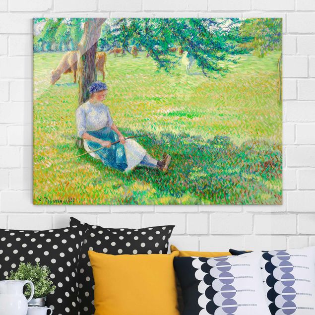 quadri con animali Camille Pissarro - Cowgirl, Eragny
