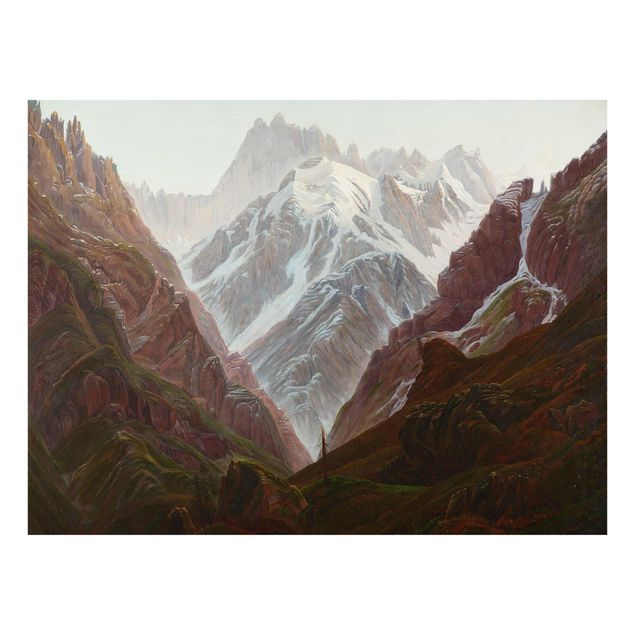 Quadro in vetro - Carl Gustav Carus - High Mountains - Orizzontale 4:3