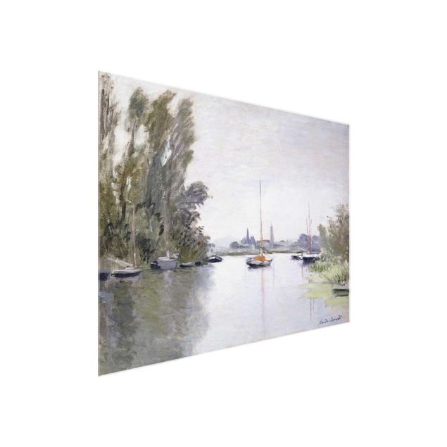 Quadro su vetro - Claude Monet - Arganteuil visto dal piccolo Braccio della Senna - Impressionismo - Orizzontale 4:3