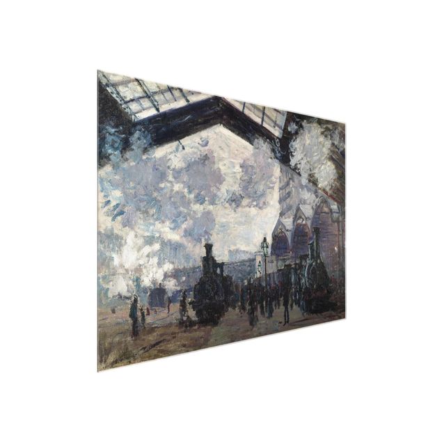Quadro su vetro - Claude Monet - Gare Saint Lazare - Impressionismo - Orizzontale 4:3