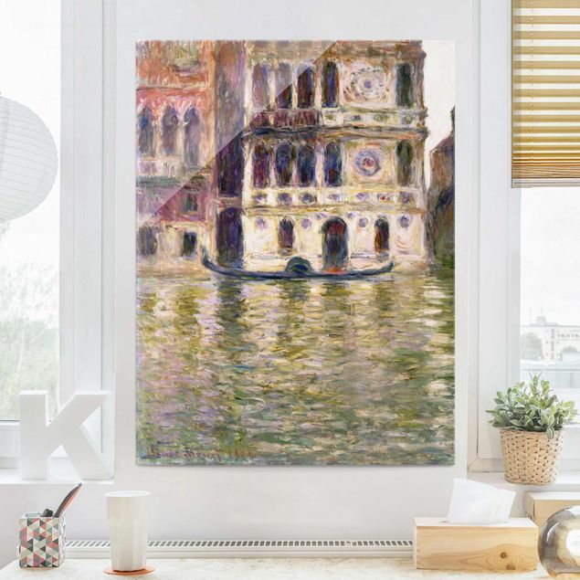Quadro su vetro - Claude Monet - Il Palazzo Dario - Impressionismo - Verticale 3:4