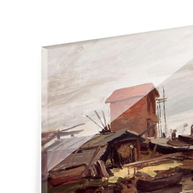 Quadro su vetro - Claude Monet - La Senna a Petit-Gennevilliers - Impressionismo - Orizzontale 4:3