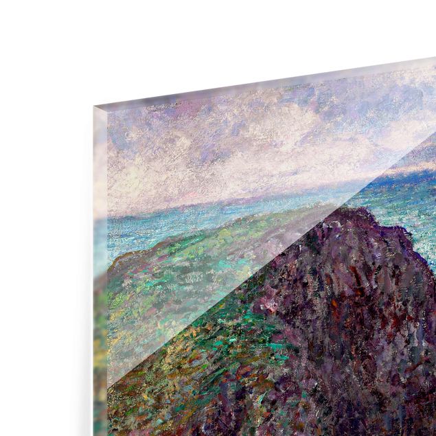Quadro su vetro - Claude Monet - Gruppo di Rocce a Port Goulphar - Impressionismo - Quadrato 1:1