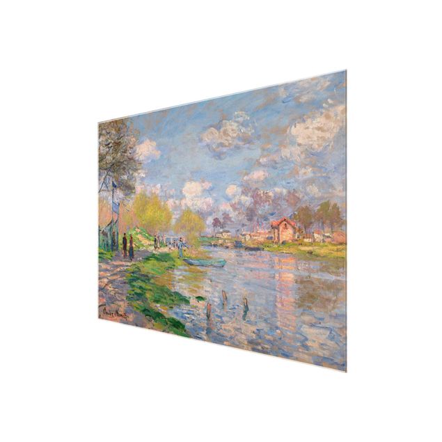 Quadro in vetro - Claude Monet - Primavera sulla Senna - Impressionismo - Orizzontale 4:3