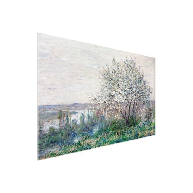 Quadro su vetro - Claude Monet - Primavera a Vétheuil - Impressionismo - Orizzontale 3:2
