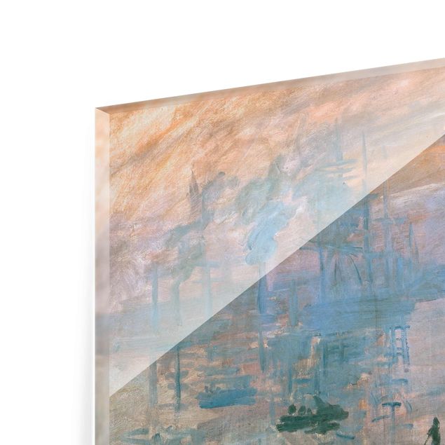 Quadro su vetro - Claude Monet - Impression (Alba) - Impressionismo - Orizzontale 4:3