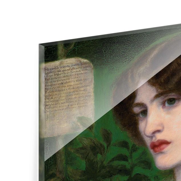 Quadro in vetro - Dante Gabriel Rossetti - Beatrice - Verticale 3:4