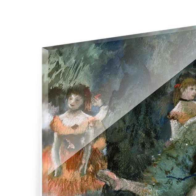Quadro in vetro - Edgar Degas - Ballerina verde - Impressionismo - Verticale 2:3