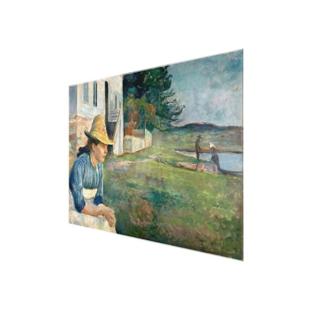 Quadro in vetro - Edvard Munch - Sera - Espressionismo - Orizzontale 4:3