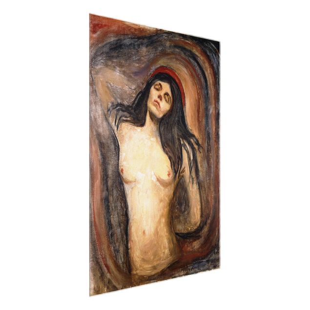 Quadro in vetro - Edvard Munch - Madonna - Espressionismo - Verticale 3:4