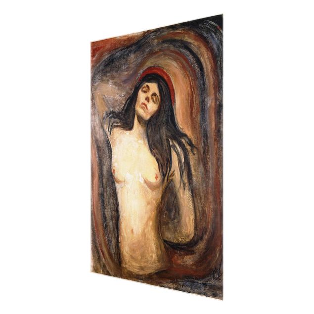 Quadro in vetro - Edvard Munch - Madonna - Espressionismo - Verticale 3:4
