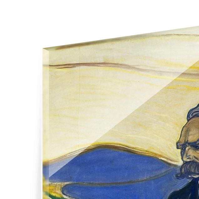 Quadro in vetro - Edvard Munch - Ritratto di Friedrich Nietzsche - Espressionismo - Verticale 3:4