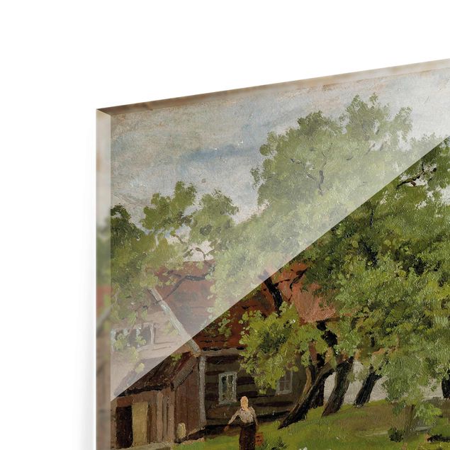 Quadro in vetro - Edvard Munch - Scene sul Fiume Akerselven - Espressionismo - Orizzontale 4:3