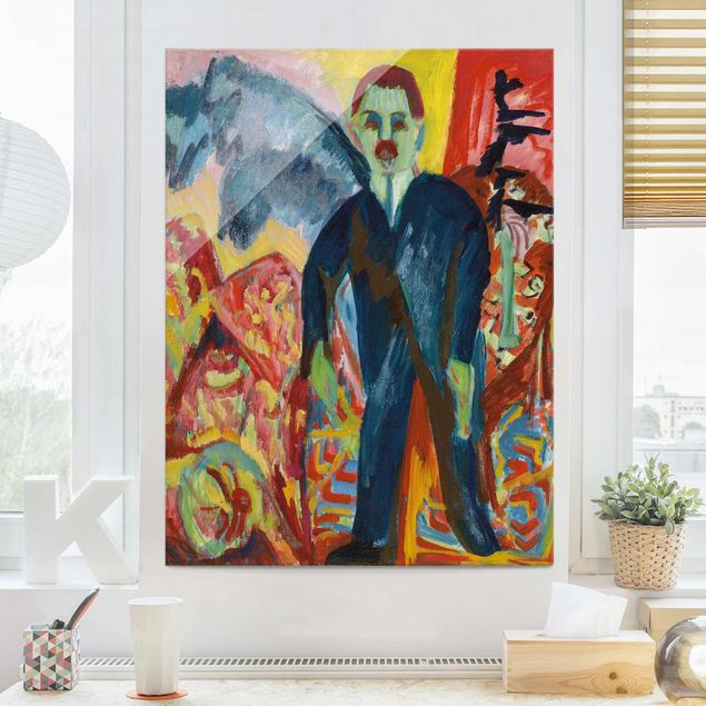 Lavagna magnetica in vetro Ernst Ludwig Kirchner - L'inserviente dell'ospedale