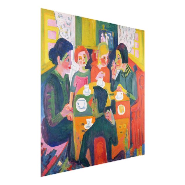 Quadro in vetro - Ernst Ludwig Kirchner - Coffee Table - Quadrato 1:1