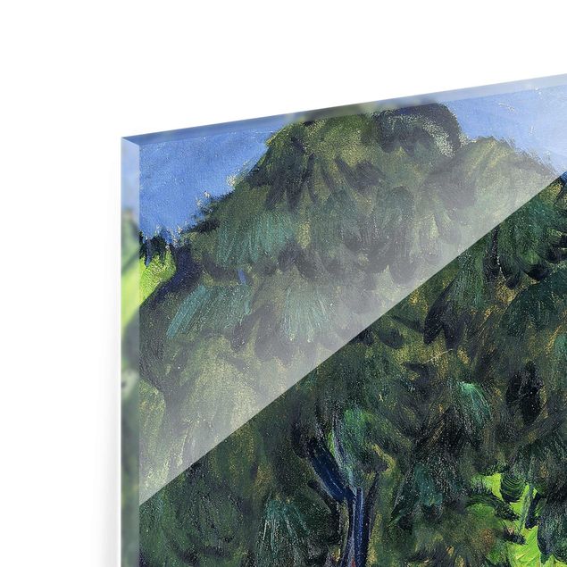 Quadro in vetro - Ernst Ludwig Kirchner - Landscape with Chestnut Tree - Verticale 3:4