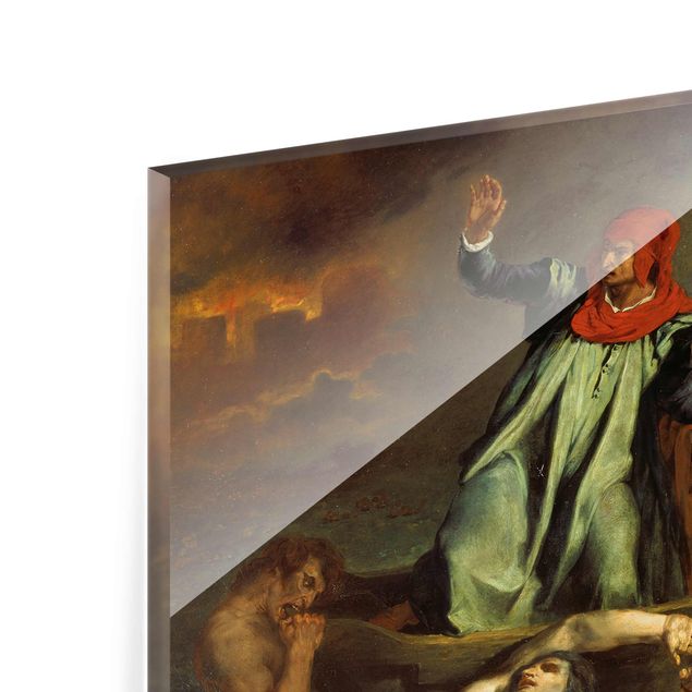 Quadro su vetro - Eugène Delacroix - The Barque of Dante (Dante and Virgil in Hell) - Orizzontale 3:2