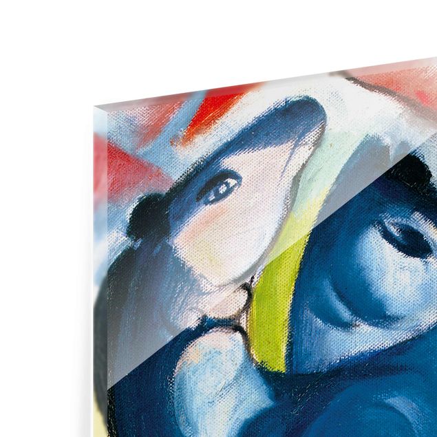 Quadro in vetro - Franz Marc - Puledri Blu - Espressionismo - Verticale 2:3