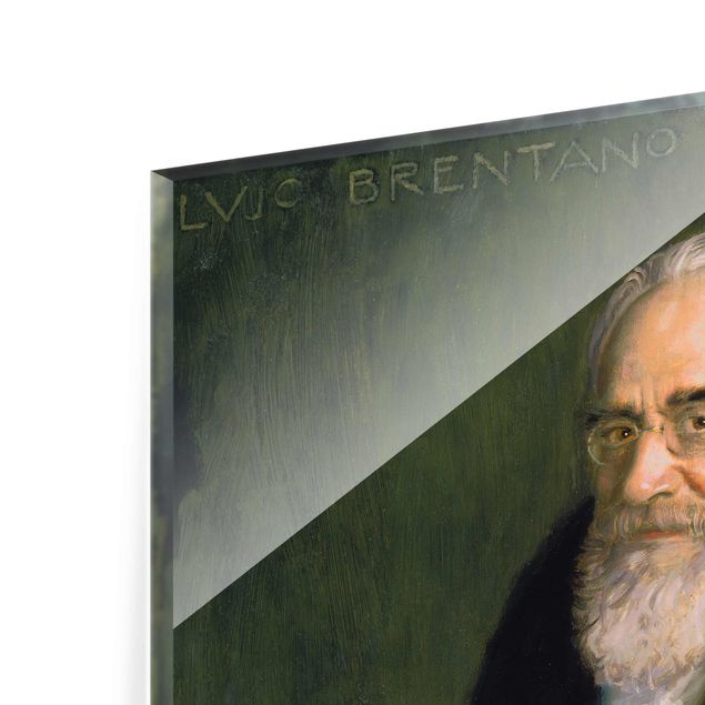 Quadro in vetro - Franz von Stuck - Portrait of Lujo Brentano - Quadrato 1:1