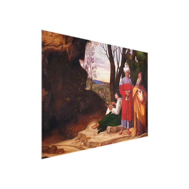 Quadro in vetro - Giorgione - The Three Philosophers - Orizzontale 4:3