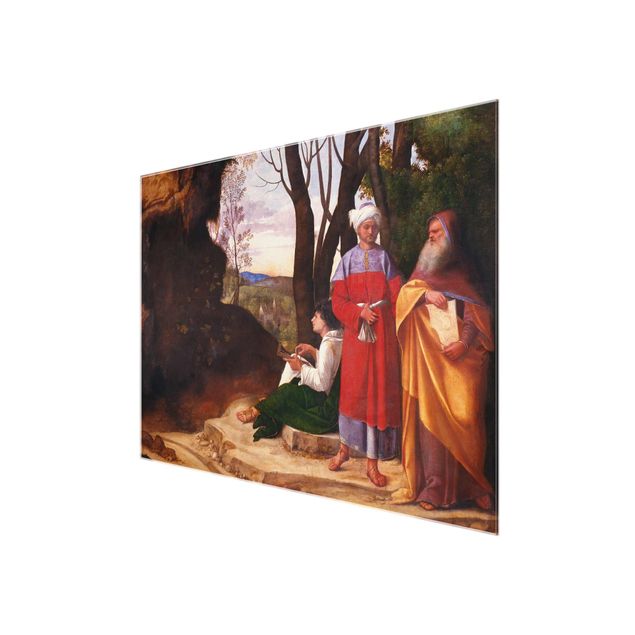 Quadro in vetro - Giorgione - The Three Philosophers - Orizzontale 4:3